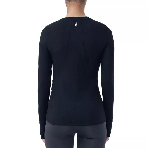 NWoT Spyder Active Women's Long Sleve Activewear Top Black Size M $50 2HL47 - Picture 3 of 3